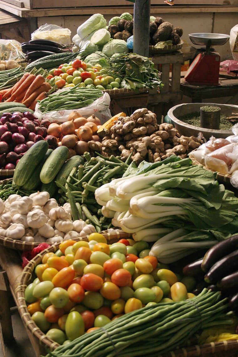 Fresh vegetables ready for a simple meal